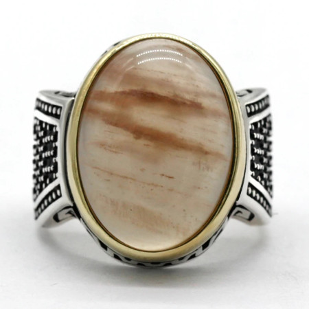 Anillo hecho a mano de plata de ley S925 para hombre, piedra de cuarzo Natural, anillo de pareja Türkiye, anillo Vintage para fiesta y Festival para hombre Anillo hecho a mano de plata de ley S925 para hombre, piedra de cuarzo Natural, anillo de pareja Türkiye, anillo Vintage para fiesta y Festival para hombre