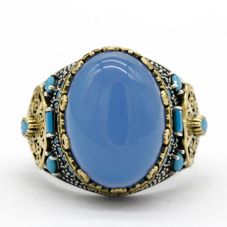 Anillo de plata de ley Türkiye S925 con piedra de ágata Natural para hombre, joyería Punk Vintage hecha a mano, regalo de Festival Anillo de plata de ley Türkiye S925 con piedra de ágata Natural para hombre, joyería Punk Vintage hecha a mano, regalo de Festival