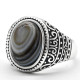 Anillo de plata 925 para hombre con piedra de ónix de ojo Natural, joyería de plata, regalos del Día de San Valentín, anillos de compromiso para hombres y mujeres, regalos - malaquita tienda 36