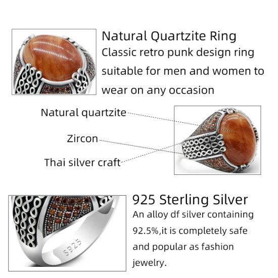 Anillo de Plata de Ley 925 para hombre, anillo Vintage de piedra de cuarzo Natural de estilo árabe de Oriente Medio, anillo de fiesta turco para hombres y mujeres Anillo de Plata de Ley 925 para hombre, anillo Vintage de piedra de cuarzo Natural de estilo árabe de Oriente Medio, anillo de fiesta turco para hombres y mujeres - malaquita tienda 36