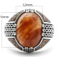 Anillo de Plata de Ley 925 para hombre, anillo Vintage de piedra de cuarzo Natural de estilo árabe de Oriente Medio, anillo de fiesta turco para hombres y mujeres Anillo de Plata de Ley 925 para hombre, anillo Vintage de piedra de cuarzo Natural de estilo árabe de Oriente Medio, anillo de fiesta turco para hombres y mujeres - malaquita tienda 36
