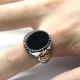 Anillo Türkiye para hombre, Plata de Ley 925, ónix negro, anillo cuadrado de piedra Natural, sello clásico Simple, joyería, regalo para hombres y mujeres - malaquita tienda 36