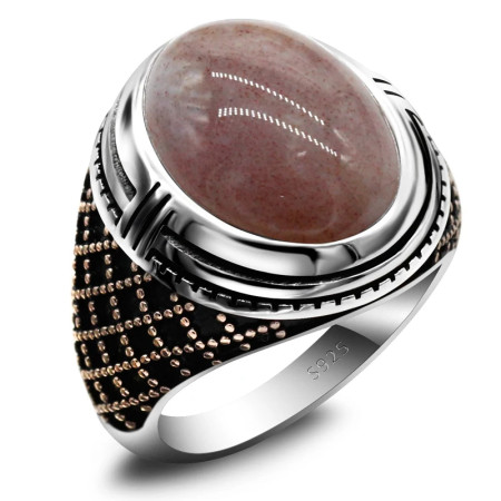 Anillo hecho a mano de plata pura S925 para hombre, regalo de fiesta, día de San Valentín, regalo de joyería natural para el Día del Padre Anillo hecho a mano de plata pura S925 para hombre, regalo de fiesta, día de San Valentín, regalo de joyería natural para el Día del Padre