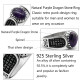 Anillo hecho a mano de plata de ley S925 para hombre, regalo de fiesta de vacaciones clásico Retro de cristal de dragón púrpura Natural de Türkiye - malaquita tienda 36