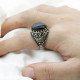 Anillo de ágata marina de cambio Gradual de Plata de Ley 925 con Spinel Türkiye, conjunto de joyería, anillo de pareja de moda para mujer - malaquita tienda 36