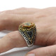 Anillo de plata 925 para hombres y mujeres, anillo ovalado de alta calidad con piedra de ágata roja Natural, joyería de moda, anillo de boda de tendencia Punk turco - malaquita tienda 36