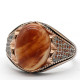 Anillos de plata 925 con piedra de cuarzo Natural para hombre, joyería de oro rosa, regalos de Navidad, joyería de compromiso para boda, anillos de plata - malaquita tienda 36