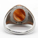 Anillos de plata 925 con piedra de cuarzo Natural para hombre, joyería de oro rosa, regalos de Navidad, joyería de compromiso para boda, anillos de plata - malaquita tienda 36