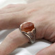 Anillos de plata 925 con piedra de cuarzo Natural para hombre, joyería de oro rosa, regalos de Navidad, joyería de compromiso para boda, anillos de plata - malaquita tienda 36