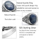 Anillo de plata de ley Türkiye s925 para hombre, gema Natural Punk Türkiye, joyería de zafiro Natural, conjunto de regalo para Festival - malaquita tienda 36