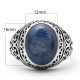 Anillo de plata de ley Türkiye s925 para hombre, gema Natural Punk Türkiye, joyería de zafiro Natural, conjunto de regalo para Festival - malaquita tienda 36