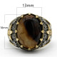 Anillo de ágata Natural para hombre, Plata de Ley 925, piedra ovalada grande, anillo elegante Vintage para hombre, joyería Premium de plata Türkiye - malaquita tienda 36