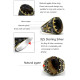 Anillo de ágata Natural para hombre, Plata de Ley 925, piedra ovalada grande, anillo elegante Vintage para hombre, joyería Premium de plata Türkiye - malaquita tienda 36