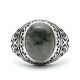 Anillo de plata pura S925 con piedras preciosas naturales, anillo T ü rkiye para hombre, joyería retro hecha a mano, joyería para mujer, regalo de aniversario - malaquita tienda 36