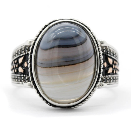 Nuevo anillo de plata 925 para hombre, ágata ovalada, conjunto de joyería Vintage con personalidad para hombre, anillo de pareja a la moda para mujer Nuevo anillo de plata 925 para hombre, ágata ovalada, conjunto de joyería Vintage con personalidad para hombre, anillo de pareja a la moda para mujer