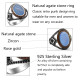 Anillo clásico hecho a mano de plata pura s925 a la moda con piedra de ágata azul natural para regalo de joyería de aniversario para hombres - malaquita tienda 36