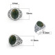 Anillo de plata 925 con piedra de ágata india Natural para hombre, anillo Punk Vintage para boda/fiesta, anillos de animales, joyería fina, regalo de moda para hombre - malaquita tienda 36