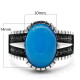 Anillo de plata de ley S925 con ágata azul Natural hecho a mano, regalo Original para Festival de hombres, regalo exquisito de estilo Punk Türkiye - malaquita tienda 36