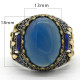 Nuevo Anillo de piedra de ágata Natural, anillo de plata 925 para hombre, tendencia turca, anillo de boda Vintage auspicioso - malaquita tienda 36