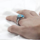 Anillo de Plata de Ley 925 pura con piedra turquesa Natural para hombre, anillo de sello con líneas de garra estampadas, anillo de fiesta Vintage, joyería fina - malaquita tienda 36