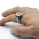 Anillo hecho a mano para hombre, plata S925, Vintage, Türkiye, regalo de fiesta navideña, anillo de regalo de piedra de cuarzo Natural - malaquita tienda 36