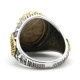 Anillo hecho a mano a la moda para hombre, joyería, piedra de coral de oro natural, anillo de plata s925 hecho a mano, regalo de fiesta para hombre - malaquita tienda 36
