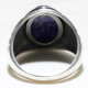 Anillo para hombre s925 plata pura piedra preciosa natural retro regalo de fiesta de vacaciones conjunto de joyería de plata tailandesa anillo hecho a mano - malaquita tienda 36