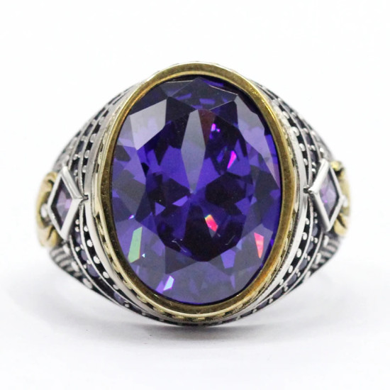 Anillo de plata pura s925 auténtica de lujo para hombre, conjunto de joyería hecha a mano, estilo punk, joyería para fiesta, regalo - malaquita tienda 36