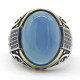 Anillo Vintage de Plata de Ley 925 con diseño de piedra Imperial roja Natural ovalada, conjunto de joyería de anillo Türkiye, anillo de pareja para mujer - malaquita tienda 36