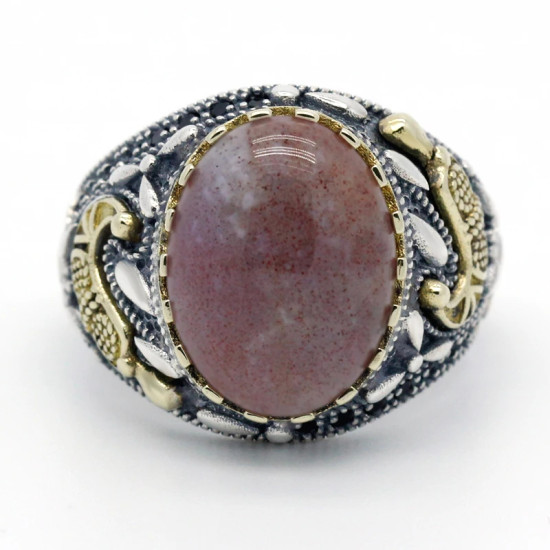 Nuevo Anillo de ágata india de Plata de Ley 925 para hombres y mujeres Spinel Türkiye conjunto de anillos de joyería hechos a mano anillo de pareja - malaquita tienda 36