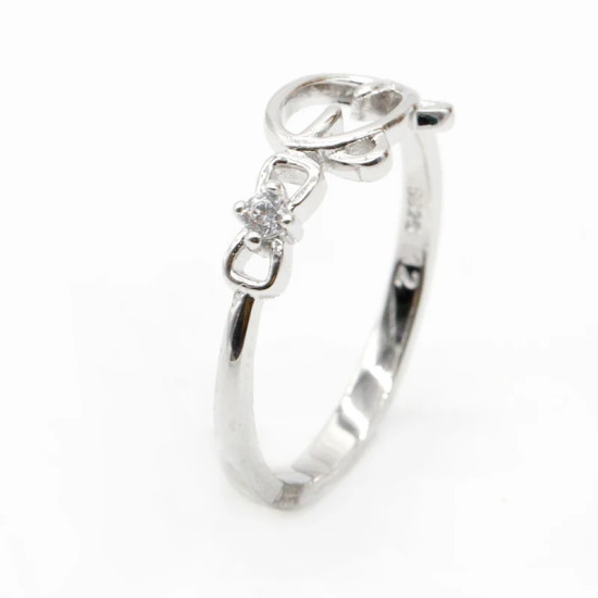 Anillo coreano bonito romántico de Plata de Ley 925 para mujer con circonita para la familia anillo de San Valentín bandas de boda fiesta joyería regalo - malaquita tienda 36