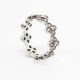 925 mujeres de plata esterlina anillo con Rosa CZ Daisy flor de cerezo estilo romántico las señoras de las mujeres de moda de la joyería - malaquita tienda 36
