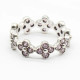 925 mujeres de plata esterlina anillo con Rosa CZ Daisy flor de cerezo estilo romántico las señoras de las mujeres de moda de la joyería - malaquita tienda 36