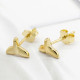 Pendientes tipo botón de plata fina 925 con personalidad, bonito colgante de cola de delfín, pendientes de sirena, regalos para mujer, joyería de compromiso de boda - malaquita tienda 36