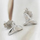 Pendientes tipo botón de plata fina 925 con personalidad, bonito colgante de cola de delfín, pendientes de sirena, regalos para mujer, joyería de compromiso de boda - malaquita tienda 36