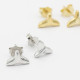 Pendientes tipo botón de plata fina 925 con personalidad, bonito colgante de cola de delfín, pendientes de sirena, regalos para mujer, joyería de compromiso de boda - malaquita tienda 36