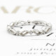 Anillos de dedo con forma trenzada geométrica de 8 palabras de la suerte de circón de Plata de Ley 925, accesorios de anillo de boda, joyería fina de compromiso - malaquita tienda 36