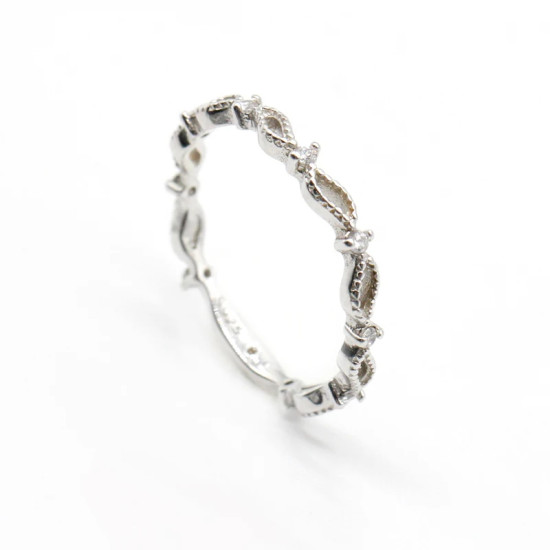 Anillos de dedo con forma trenzada geométrica de 8 palabras de la suerte de circón de Plata de Ley 925, accesorios de anillo de boda, joyería fina de compromiso - malaquita tienda 36