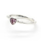 Anillos románticos de Zirconia de corazón de Plata de Ley 925 para mujeres anillo de amor de minimalismo para mujeres - malaquita tienda 36