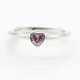 Anillos románticos de Zirconia de corazón de Plata de Ley 925 para mujeres anillo de amor de minimalismo para mujeres - malaquita tienda 36