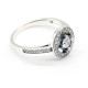Anillo de Plata de Ley 925 para mujer, anillo de dedo clásico con circonita geométrica CZ para mujer, regalo del Día de San Valentín, anillo de boda fino - malaquita tienda 36