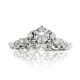 Anillos de plata esterlina 925 con forma de corona para mujer, joyería de reina de circonita transparente, estilo romántico para mujer, anillo de boda de fiesta - malaquita tienda 36