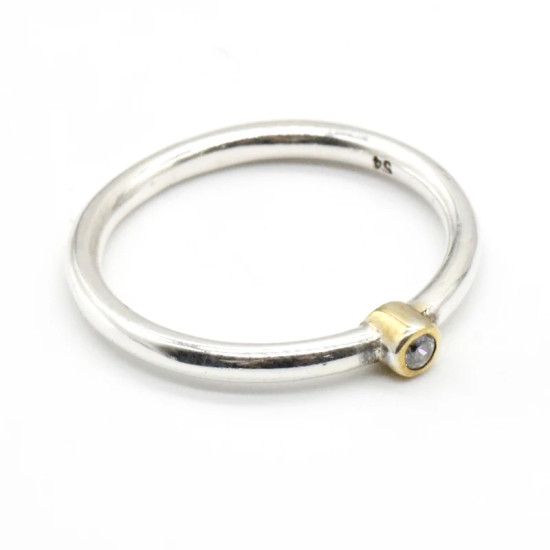 Anillo de plata de ley 925 para mujer, joyería elegante, círculo pequeño, anillos de dedo CZ brillantes para mujer, regalo de boda y Día de San Valentín - malaquita tienda 36