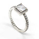 Anillo de Plata de Ley 925 para mujer, anillos de dedo elegantes con circonita deslumbrante para mujer, anillos de boda, regalo de joyería de moda - malaquita tienda 36