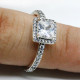 Anillo de Plata de Ley 925 para mujer, anillos de dedo elegantes con circonita deslumbrante para mujer, anillos de boda, regalo de joyería de moda - malaquita tienda 36