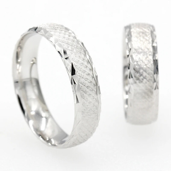 Anillos de pareja de Plata de Ley 925 para amantes, estilo clásico Simple para hombres y mujeres, joyería de compromiso, anillos de boda finos - malaquita tienda 36
