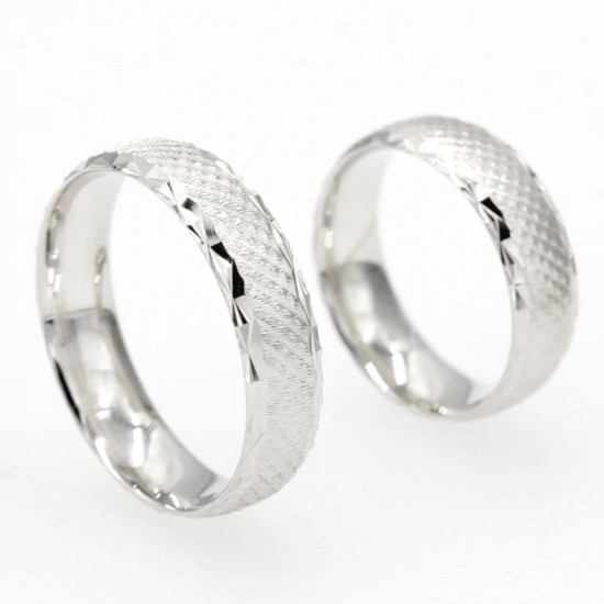 Anillos de pareja de Plata de Ley 925 para amantes, estilo clásico Simple para hombres y mujeres, joyería de compromiso, anillos de boda finos - malaquita tienda 36