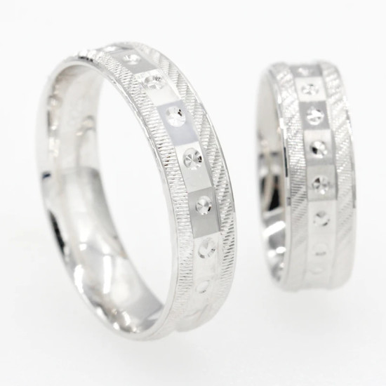 Anillo de boda de Plata de Ley 925 para mujeres amantes de los hombres pequeños anillos de pareja de diseño especial de punto redondo para boda - malaquita tienda 36