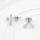Pendientes Punk de Plata de Ley 925, pendientes simples de tijeras pequeñas, joyería de personalidad para mujeres y niñas, regalo único - malaquita tienda 36