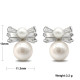 Pendientes de perlas de Plata de Ley 925 con circonita AAA para mujer, joyería de boda, regalo de San Valentín - malaquita tienda 36